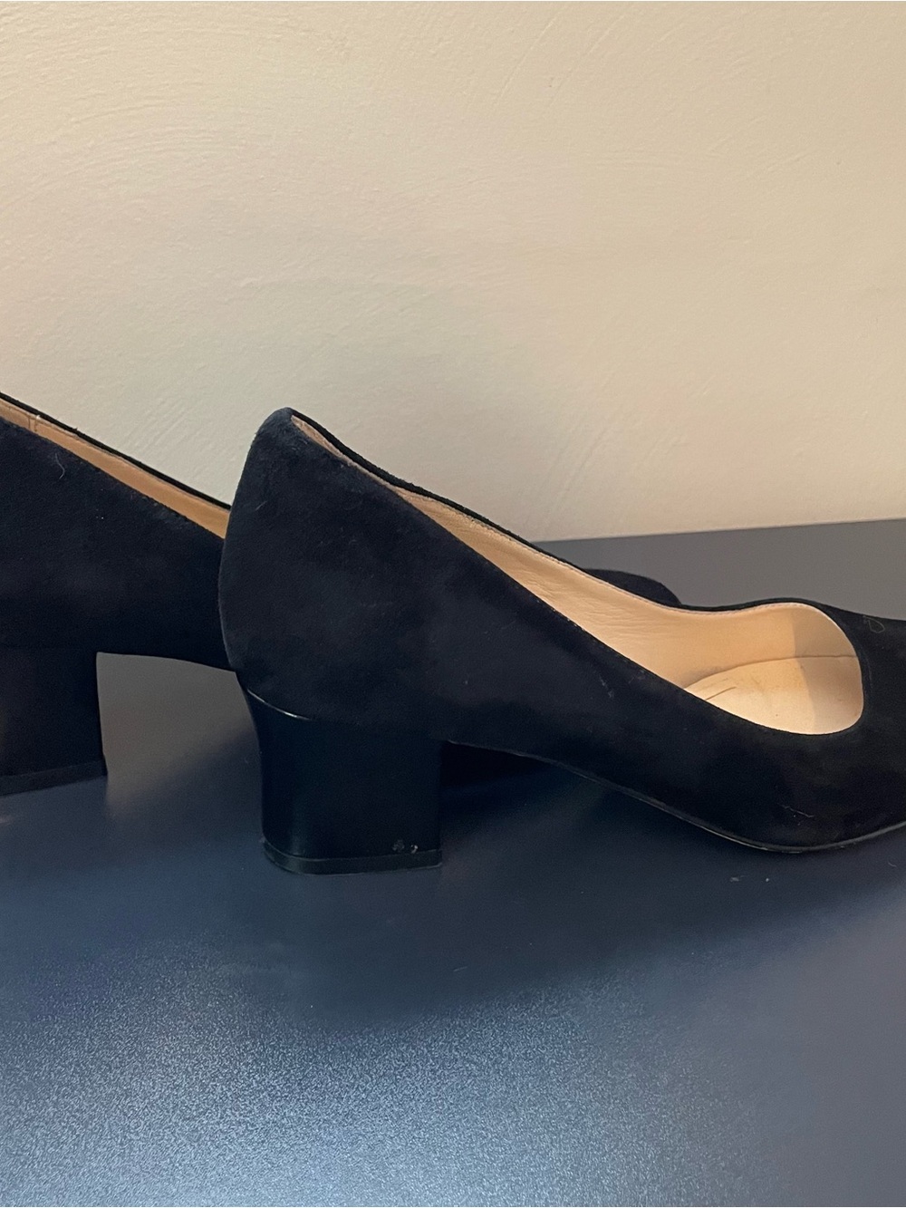 Cole Haan Black Women’s Suede Heels Size 7 - Picture 12 of 15